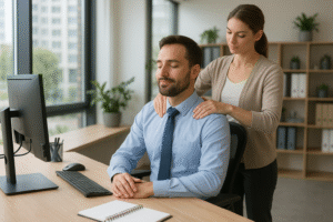 Desk Job Discomfort: The Best Massage Techniques for Office Workers in Pleasanton - Narayan Wellness Inc. - Pleasanton, California